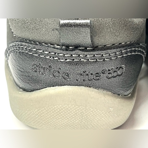 Stride Rite *2 Pairs* Baby Shoes Set - Blue Pair NWT & Gray Pair Preloved Size 3 - Picture 13 of 16